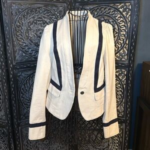 LOFT 100% cotton blazer well made. like new. size 2